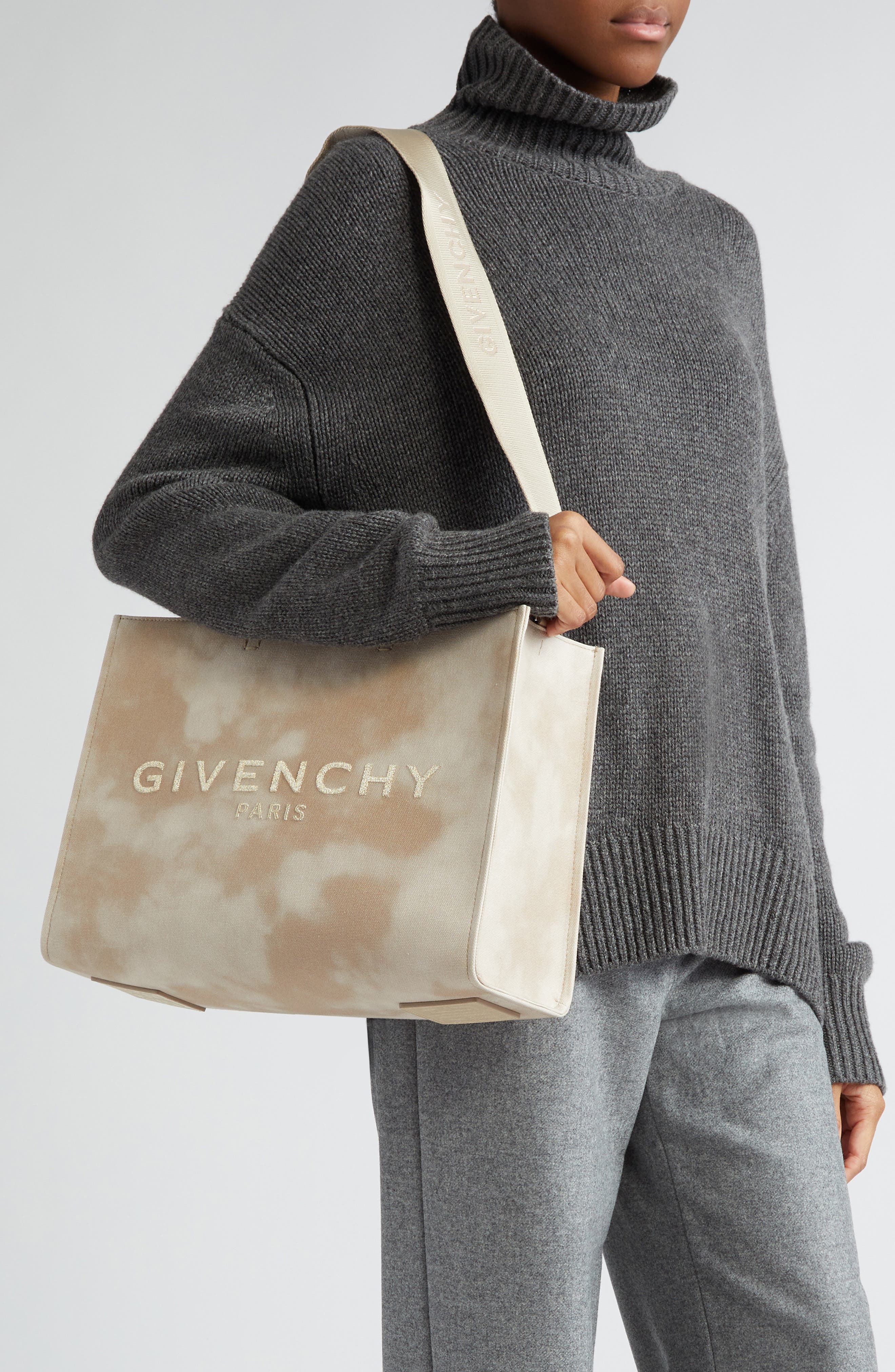 Givenchy Medium G-Tote Canvas Tote, Alternate, color, 