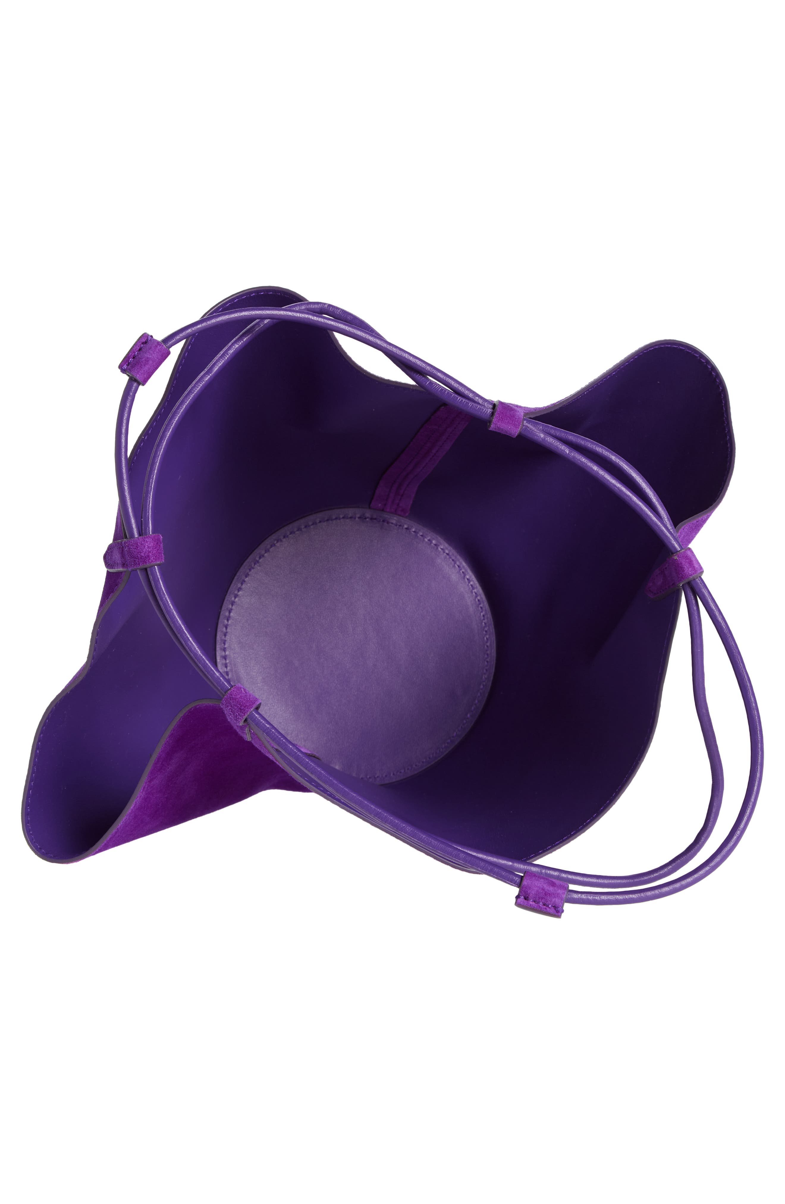 Khaite Mini Lotus Suede Shoulder Bag, Alternate, color, 