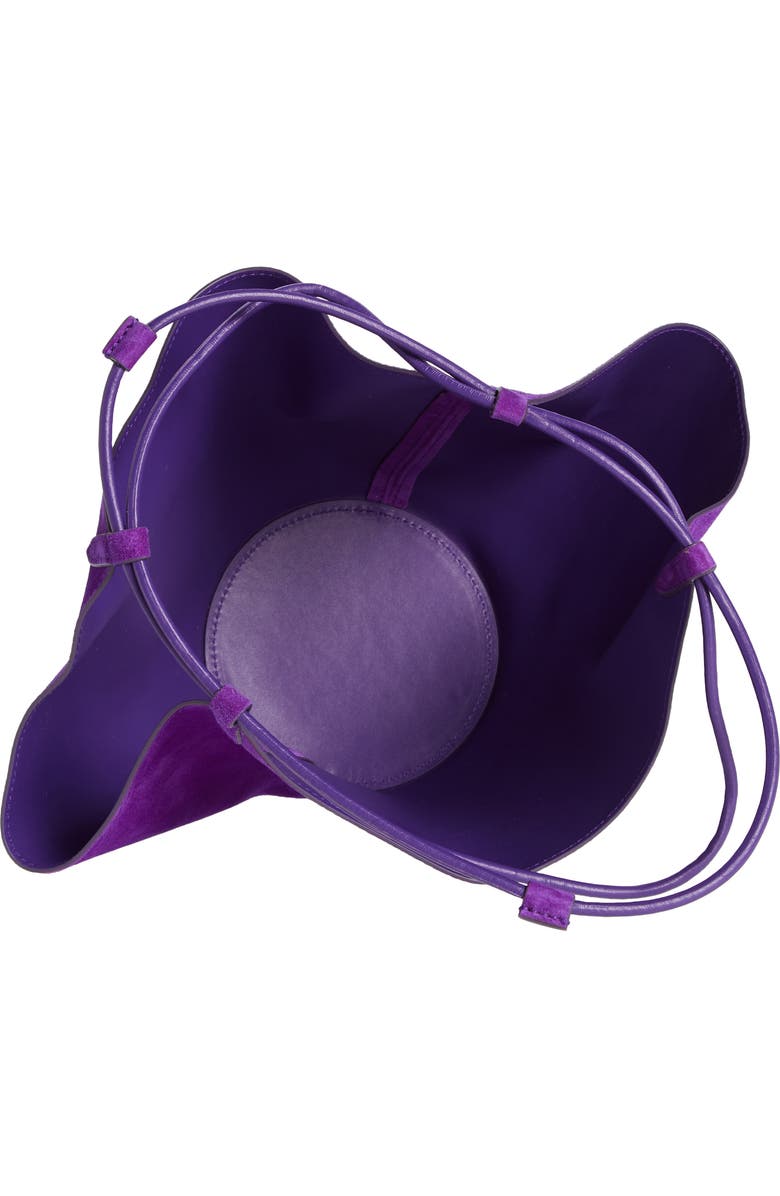 Khaite Mini Lotus Suede Shoulder Bag, Alternate, color,