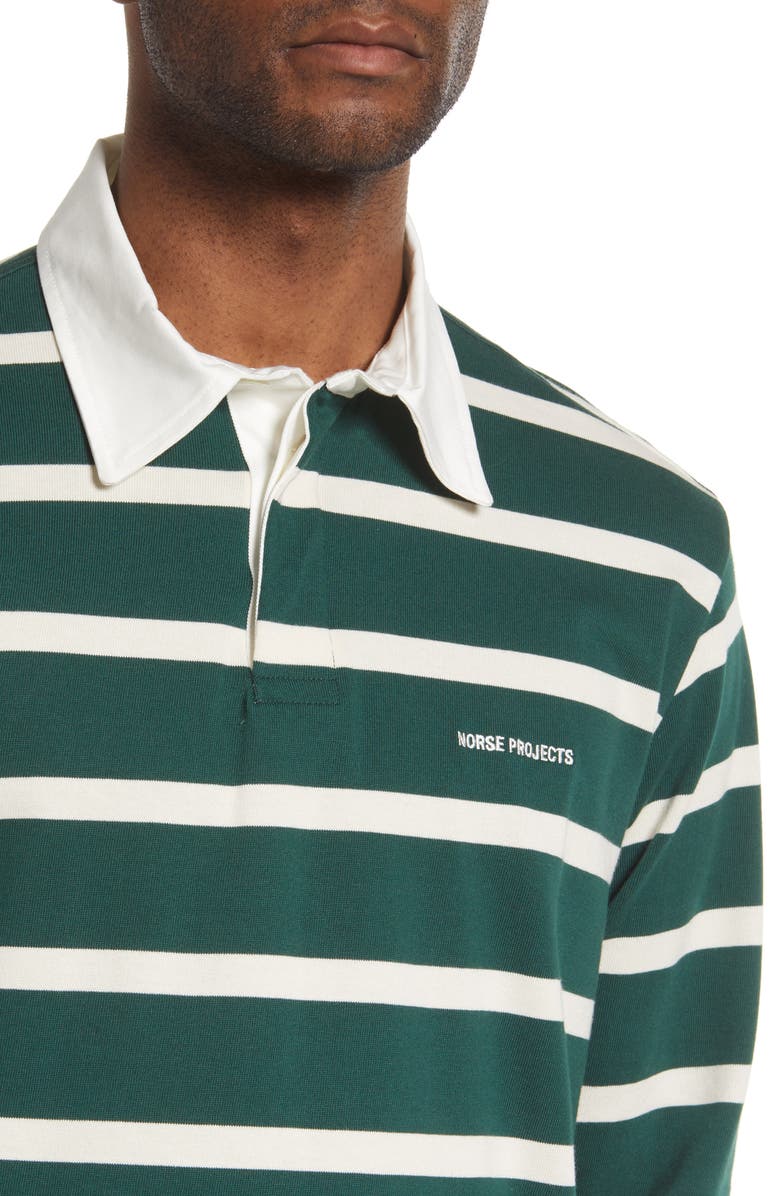 Norse Projects Ruben Bold Stripe Knit Polo, Alternate, color,