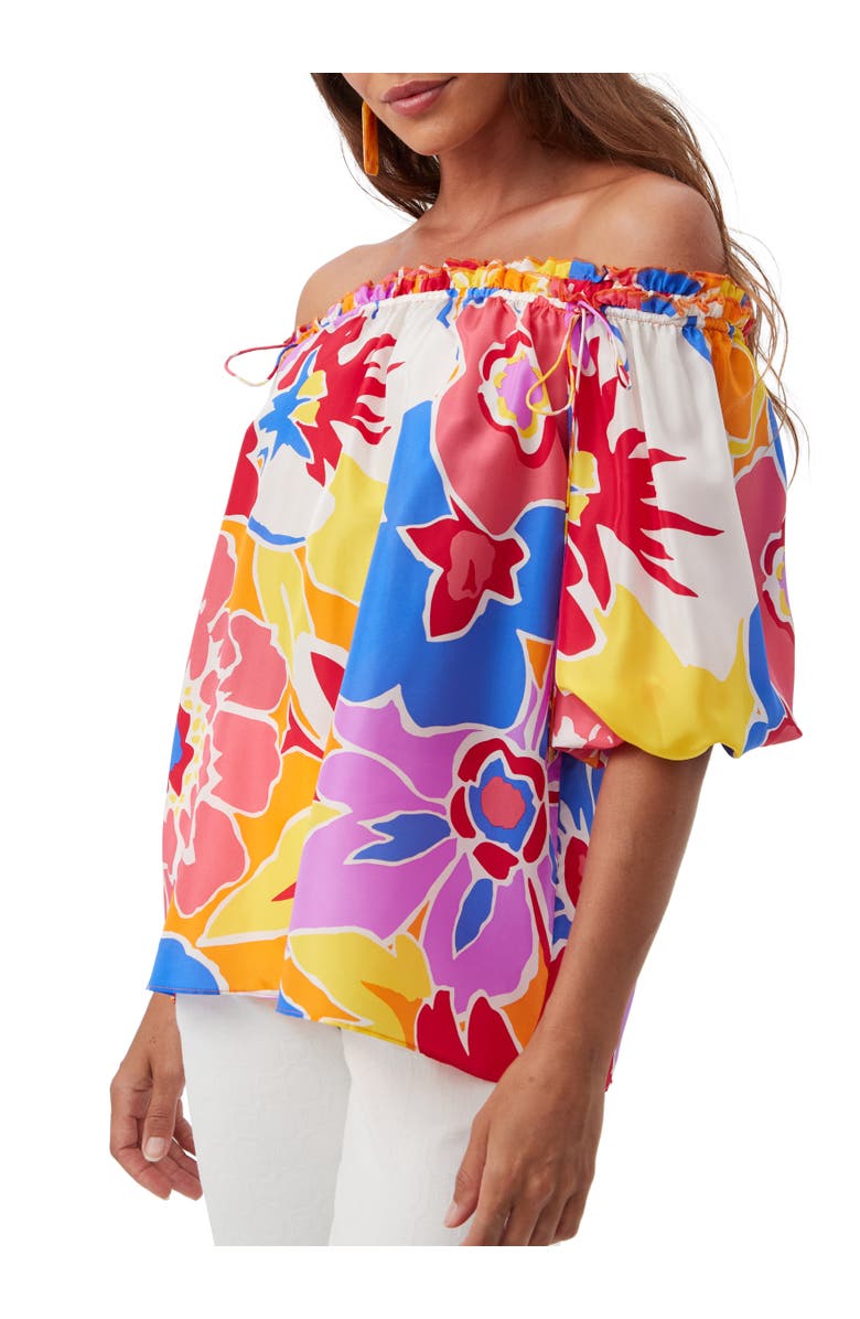 Trina Turk Jambies Off the Shoulder Floral Top, Alternate, color,