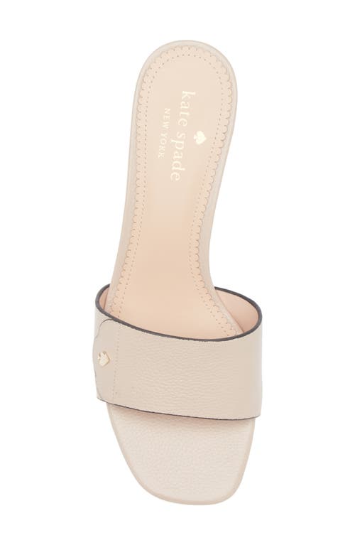 Kate Spade New York Groove Slide Sandal In Warm Beige