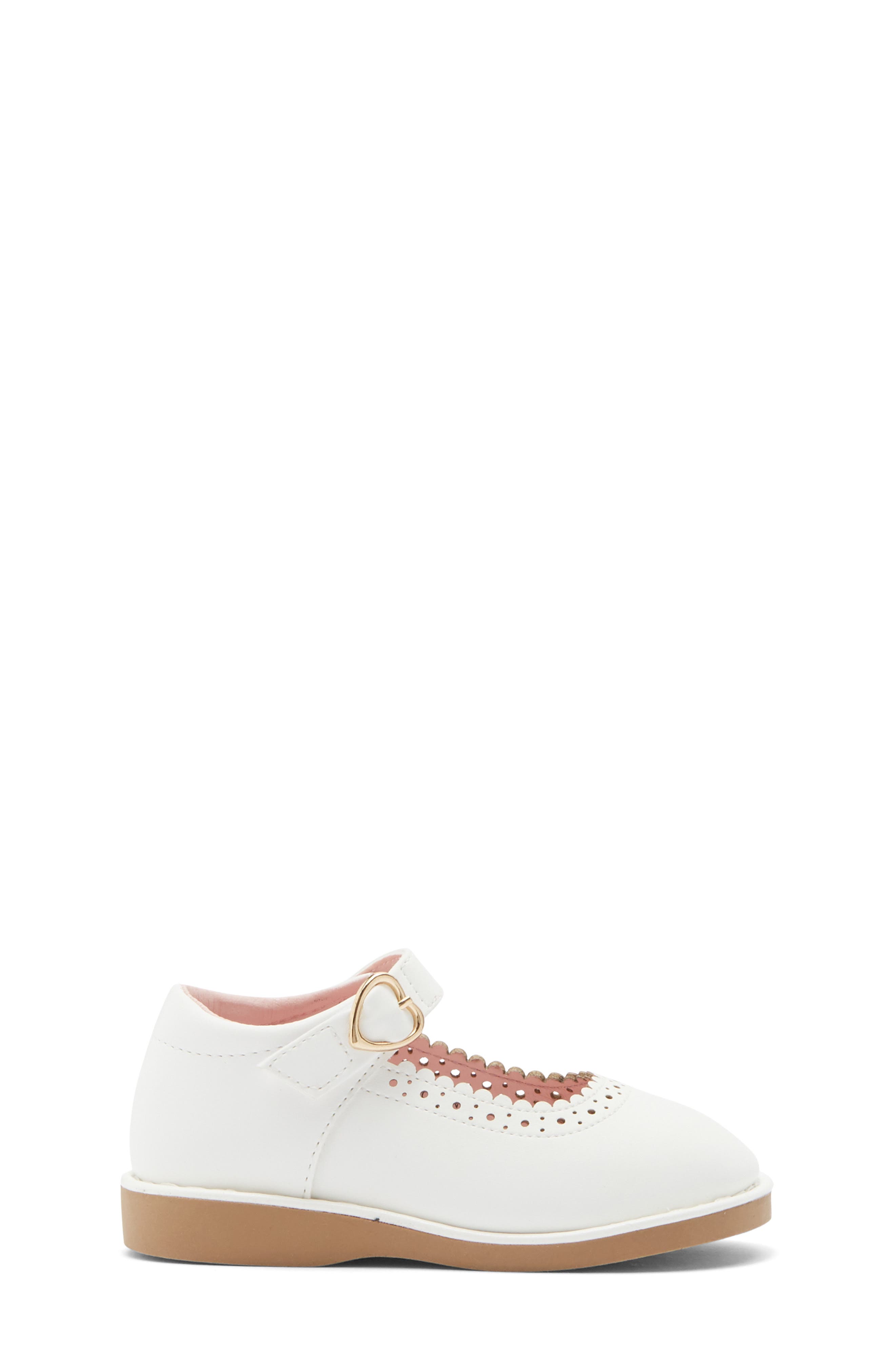 Nordstrom Kids' Elani Mary Jane Flat, Alternate, color, White