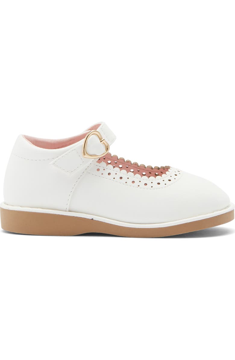 Nordstrom Kids' Elani Mary Jane Flat, Alternate, color, White