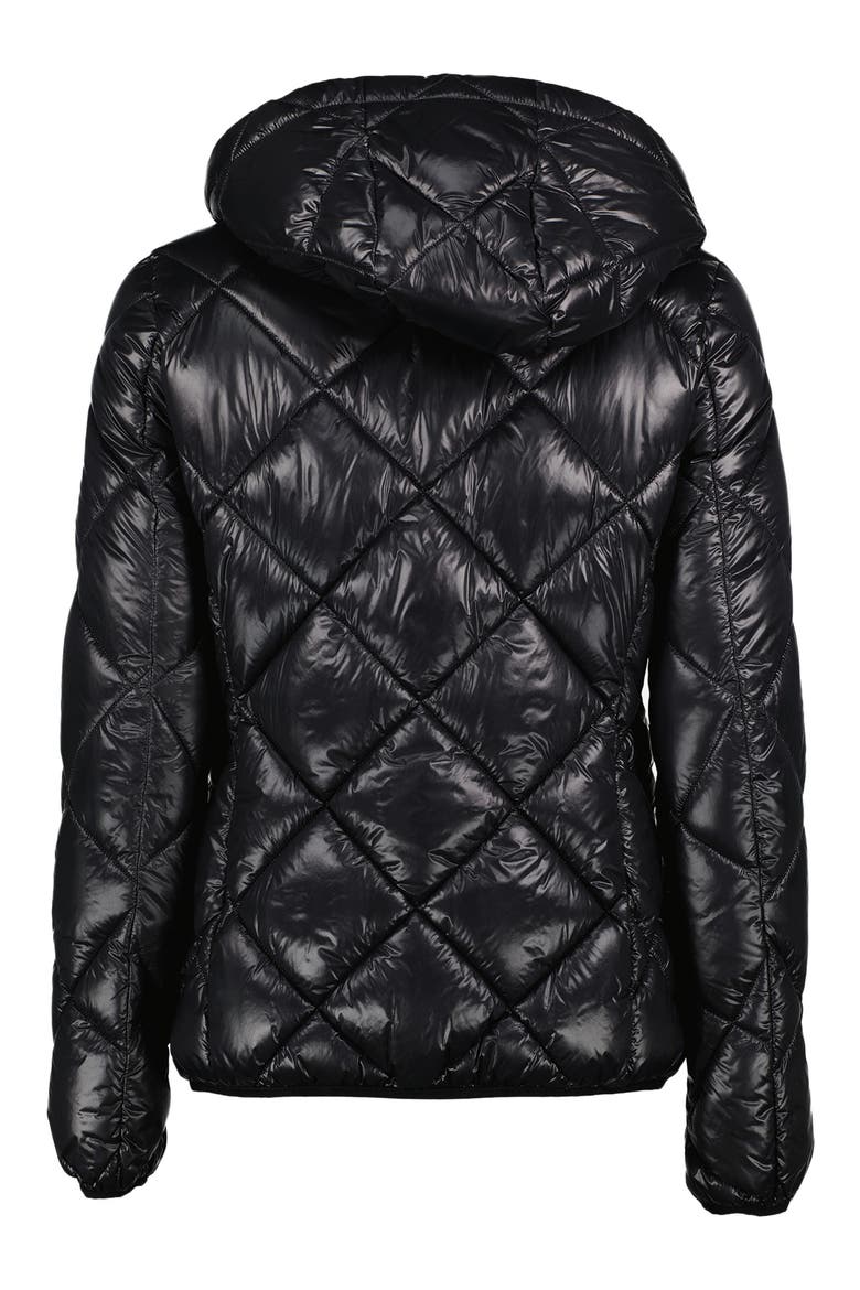 Karina Quilted Water Resistant Jacket, Alternate, color, BLACK