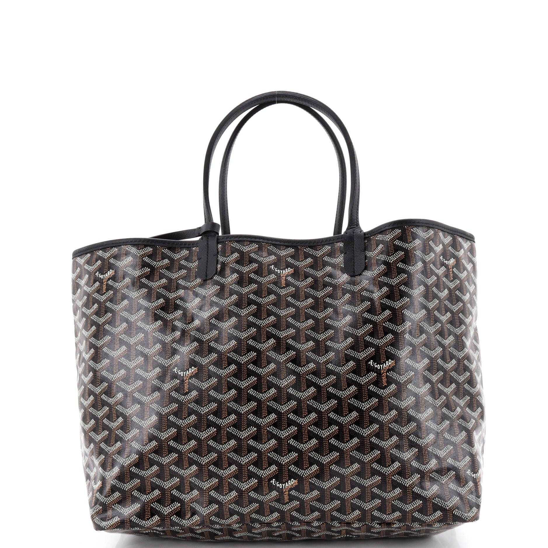 Pre-Owned Goyard Saint Louis Tote Coated Canvas PM, Alternate, color, Black