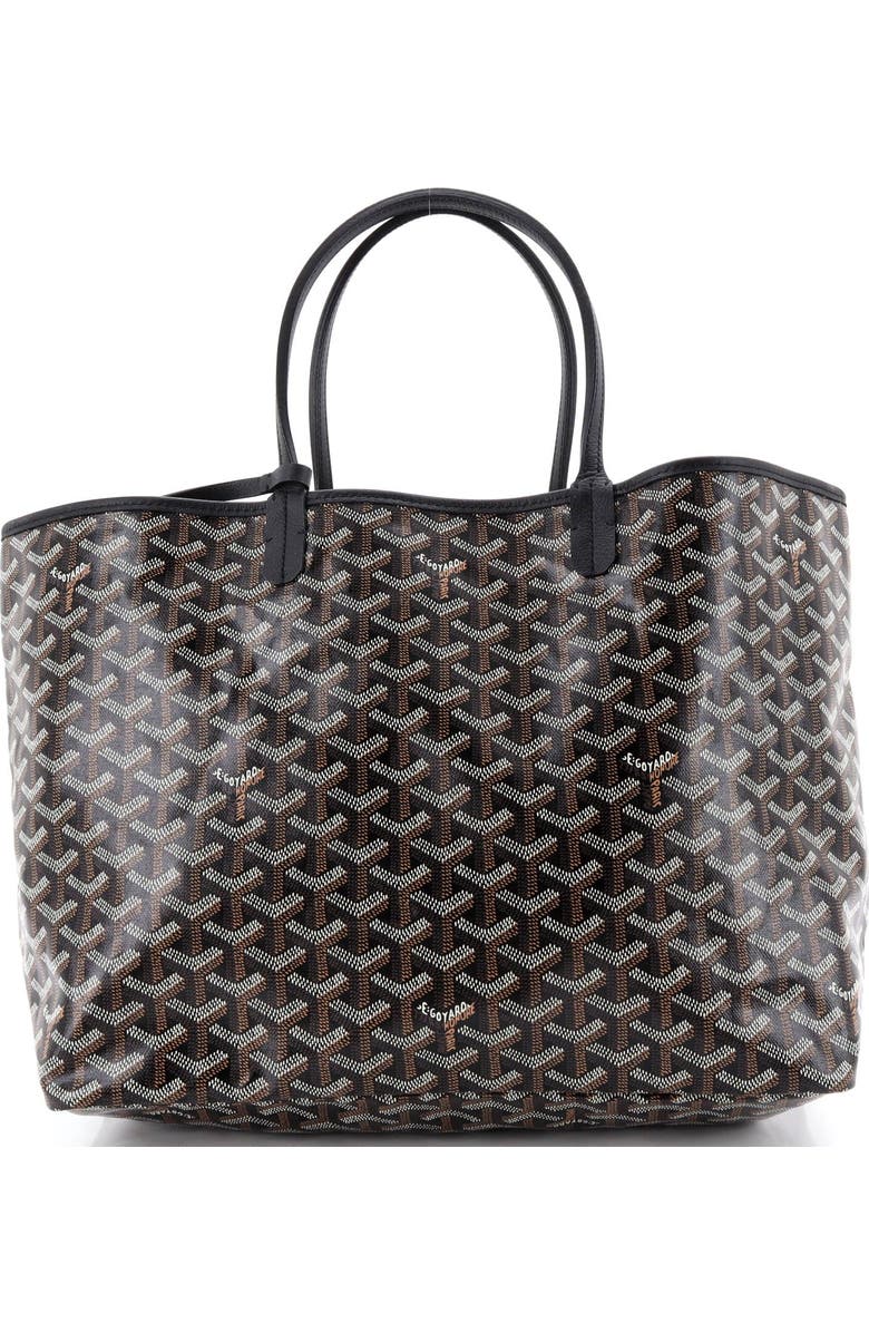 Pre-Owned Goyard Saint Louis Tote Coated Canvas PM, Alternate, color, Black