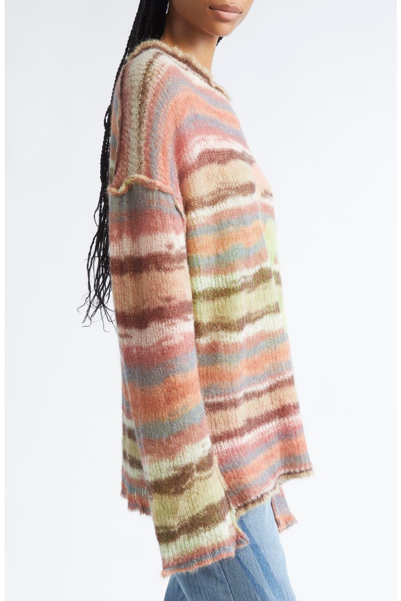 Pilgrim Loose Fit Mohair & Alpaca Blend Sweater, Alternate, color, AUTUMN LEAVES