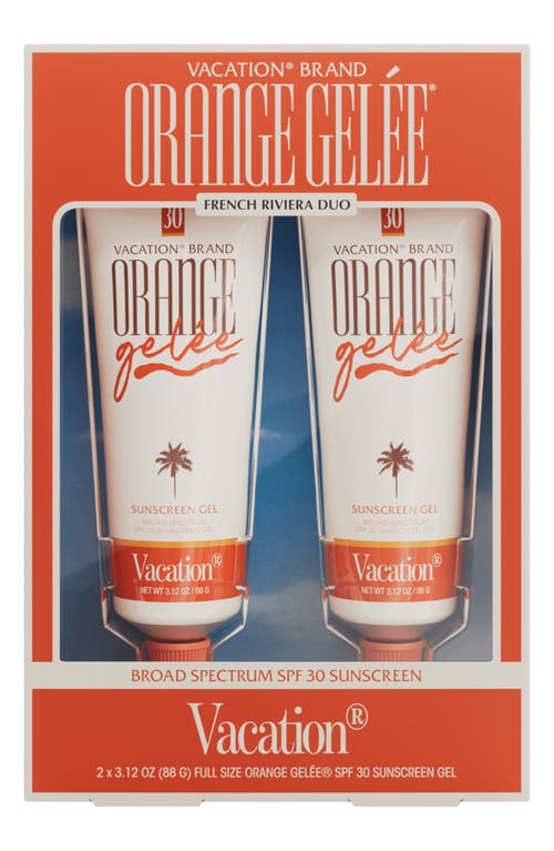 Vacation French Riviera Orange Gelée Spf 30 Sunscreen Gel Duo $46 Value