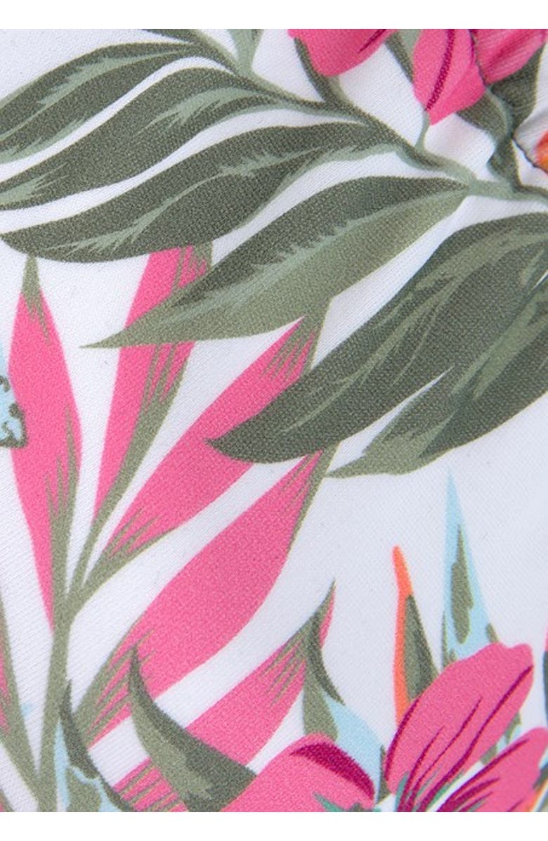 LASCANA Cross Back Triangle Bikini Top Size 32C/D, Alternate, color, White Printed