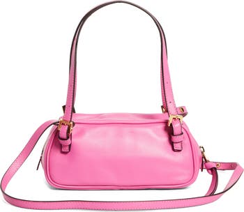 Mini Logo East/West Leather Shoulder Bag