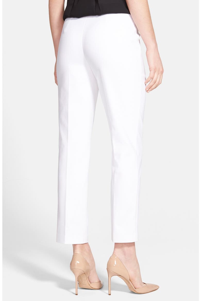 'Veloria' Slim Ankle Pants, Alternate, color, WHITE