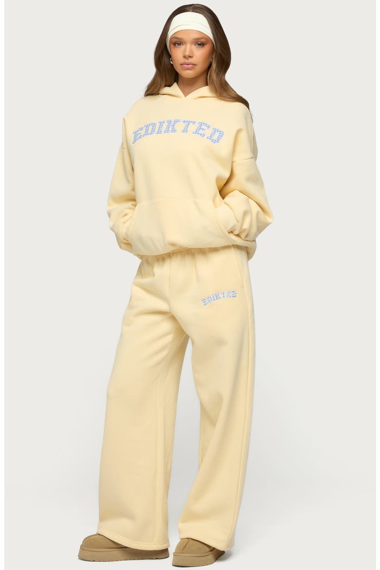 Lover Oversize Cotton Blend Hoodie, Alternate, color, YELLOW