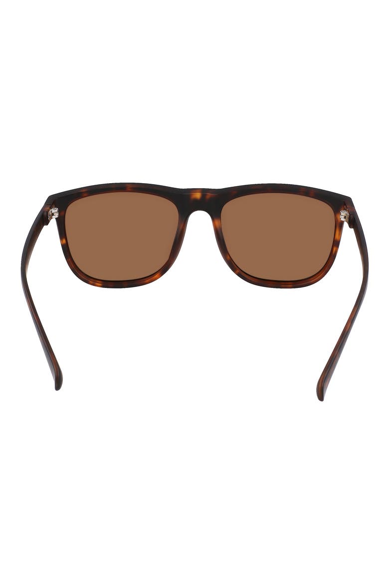 58mm Plastic Rounded Square Polarized Sunglasses, Alternate, color, TORTOISE