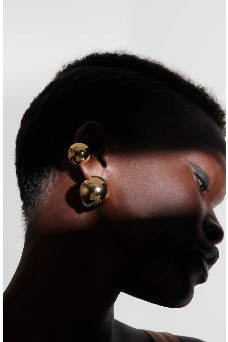 Jane Single Ear Cuff, Alternate, color, GOLD