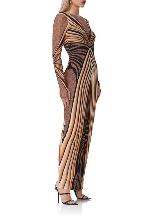 AFRM AFRM NETTIE LONG SLEEVE BACKLESS MAXI DRESS 