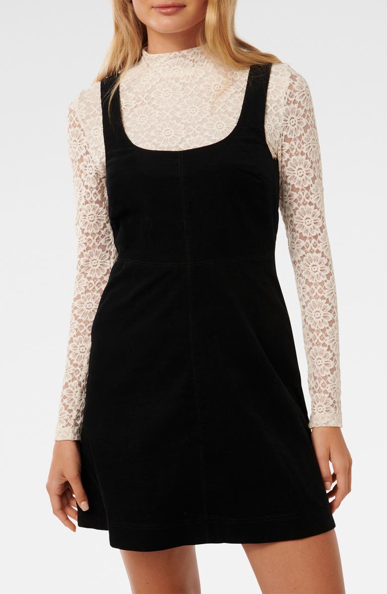 Ever New Camille Long-Sleeve Corduroy Minidress, Alternate, color, 