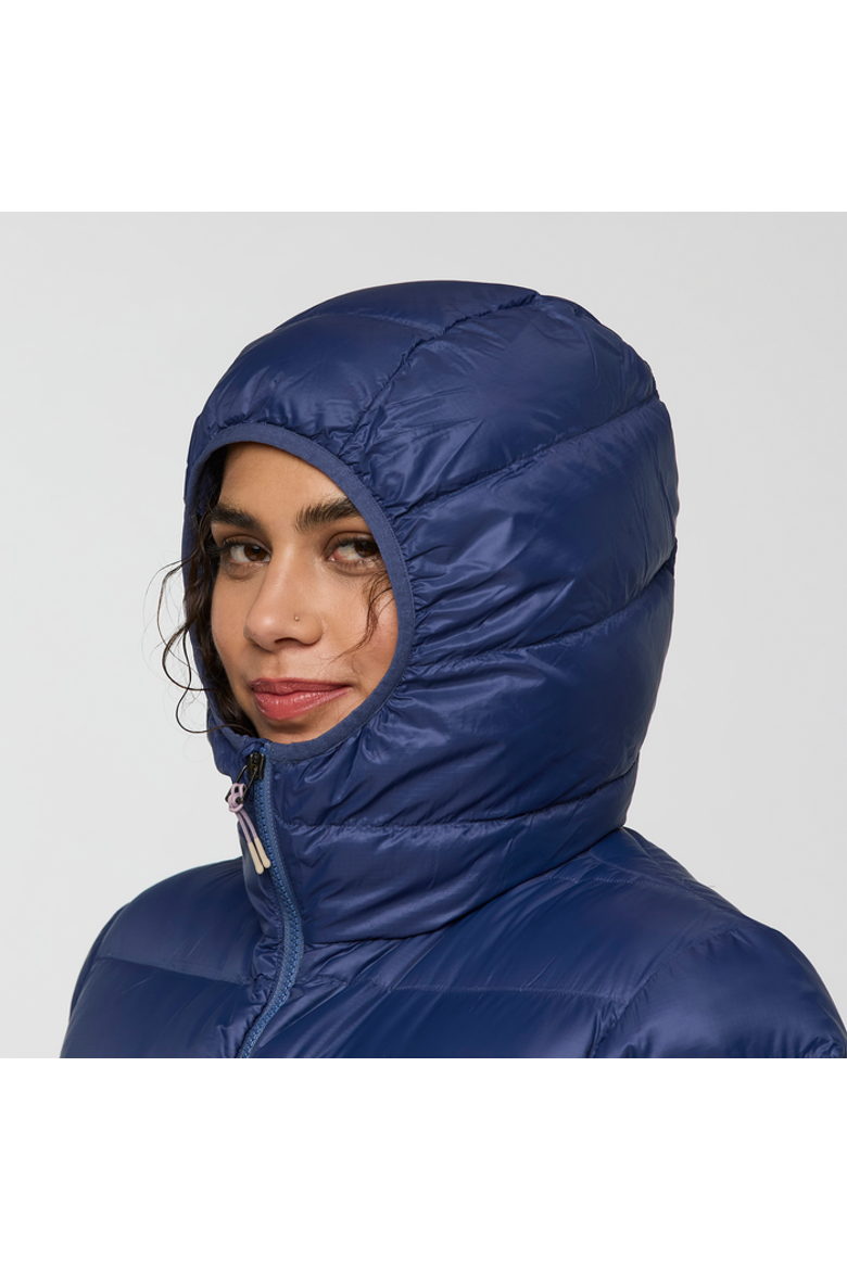Fuego Max Down Hooded Jacket - Women's, Alternate, color, Dusk/Blue Smoke