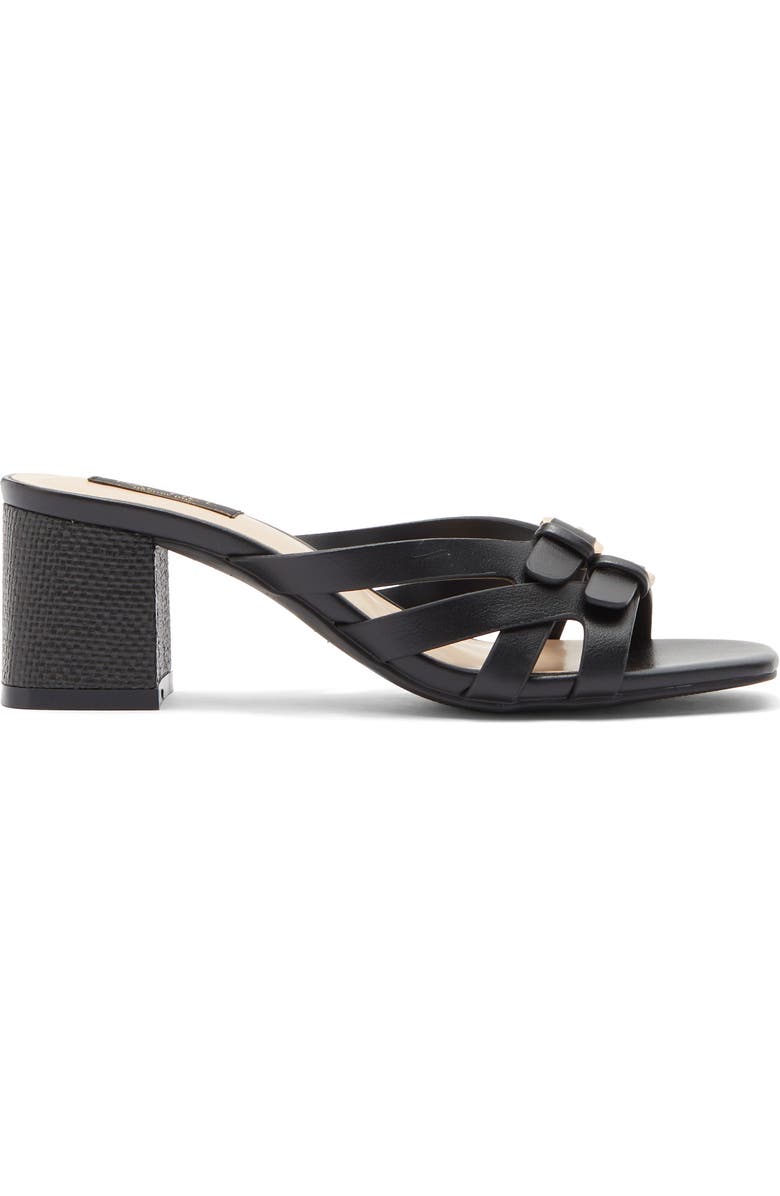 RACHEL Rachel Roy Sorrento Block Heel Slide Sandal, Alternate, color, Black