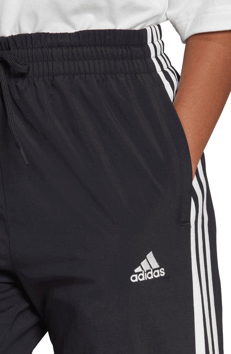 adidas Essentials 3-Stripes 7/8 Pants, Alternate, color, Black/ White