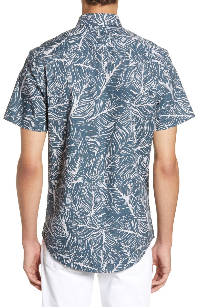 Calibrate Short Sleeve Button-Up Shirt, Alternate, color, 