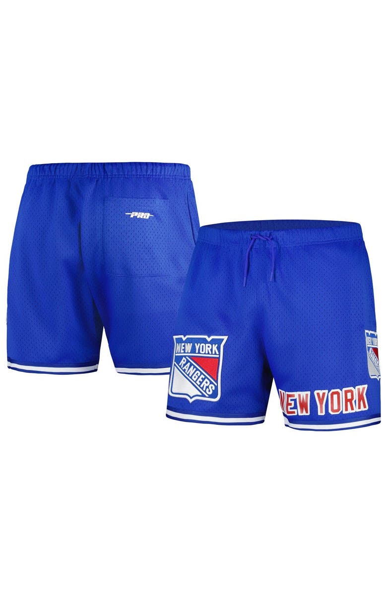 PRO STANDARD Men's Pro Standard Royal New York Rangers Classic Mesh Shorts, Main, color, Royal