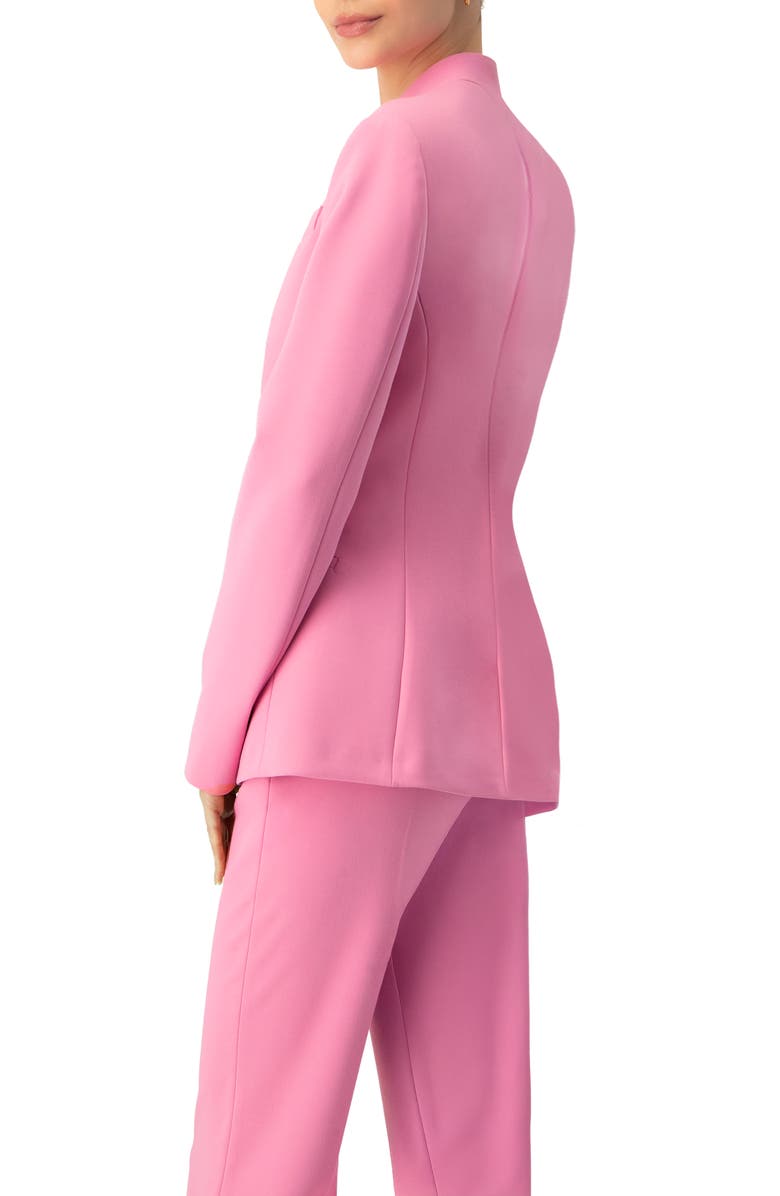 IVONNE Collarless Straight Blazer, Alternate, color, Pink