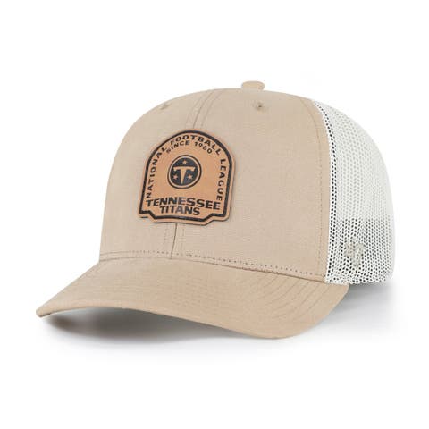 Men's '47 Khaki Tennessee Titans Bonehide Trucker Adjustable Hat
