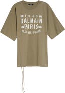Balmain Club 45 Ruched Graphic T-Shirt