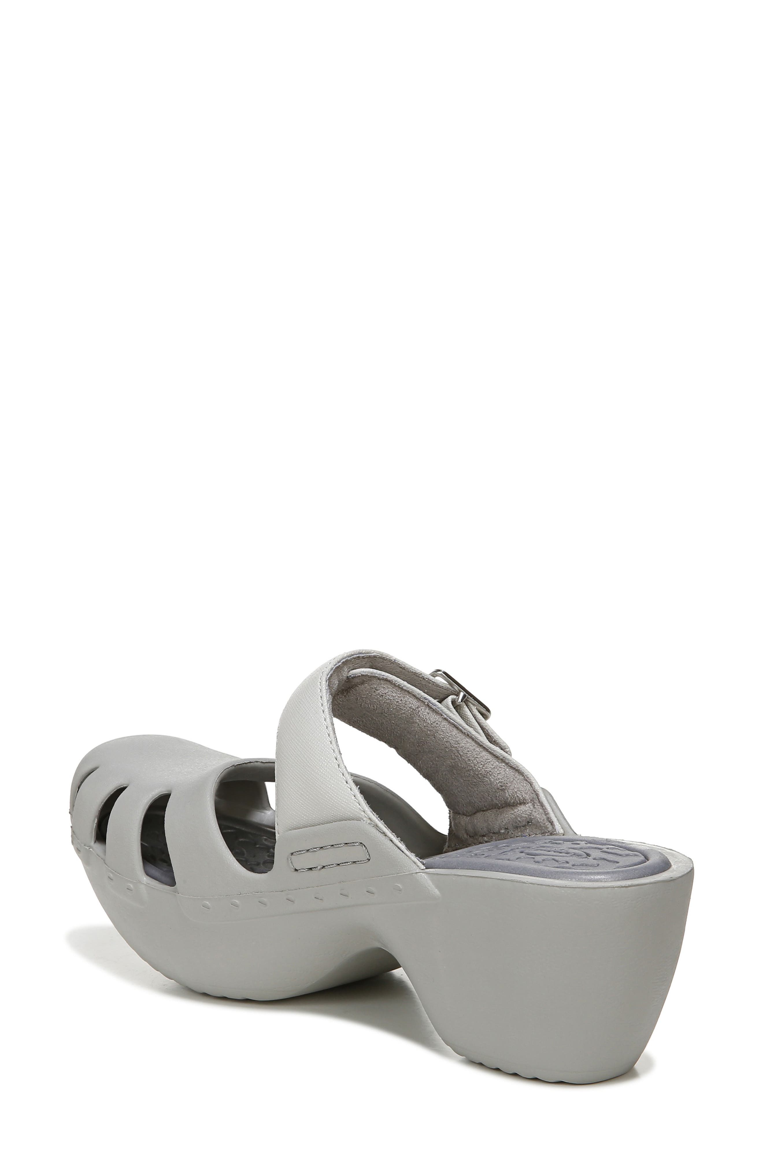Dance On Clog, Alternate, color, SILVER FAUX LEATHER