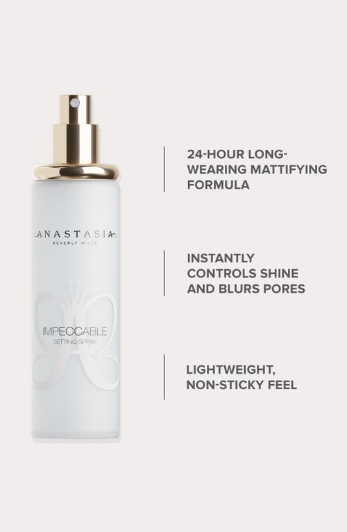 Anastasia Beverly Hills Impeccable 24 Hour Blurring Matte Setting Spray In Transparent