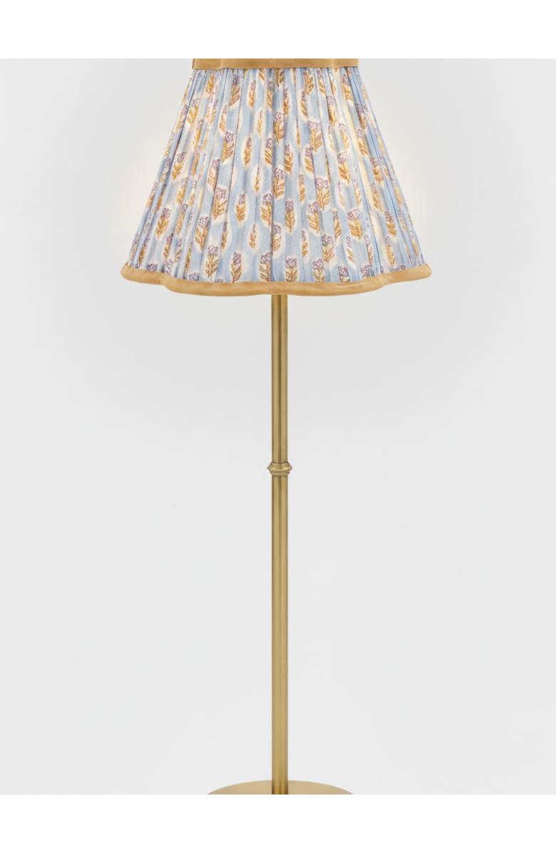 Inner Child 10" Pleated Scalloped Flower Lampshade, Alternate, color, Sky Blue Daisies