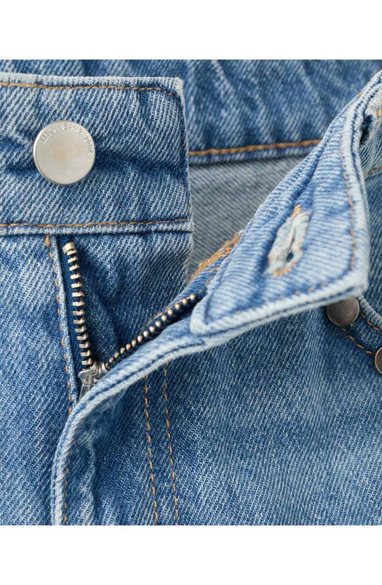 MANGO Studded Straight Leg Jeans, Alternate, color, 