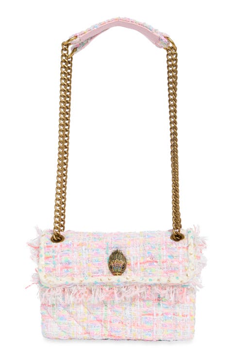 Medium Kensington Sequin Tweed Convertible Shoulder Bag
