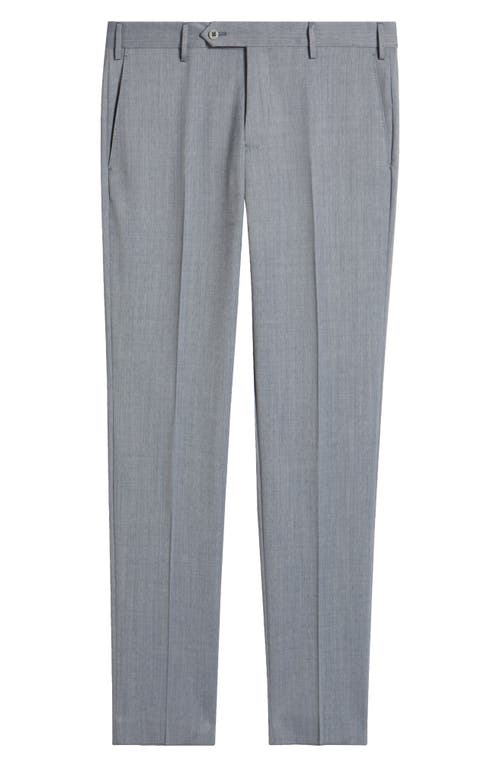 Zanella Parker Stretch Wool Trousers In Blue