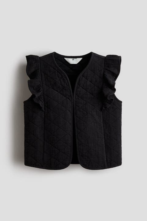 Flounced Cotton Muslin Waistcoat
