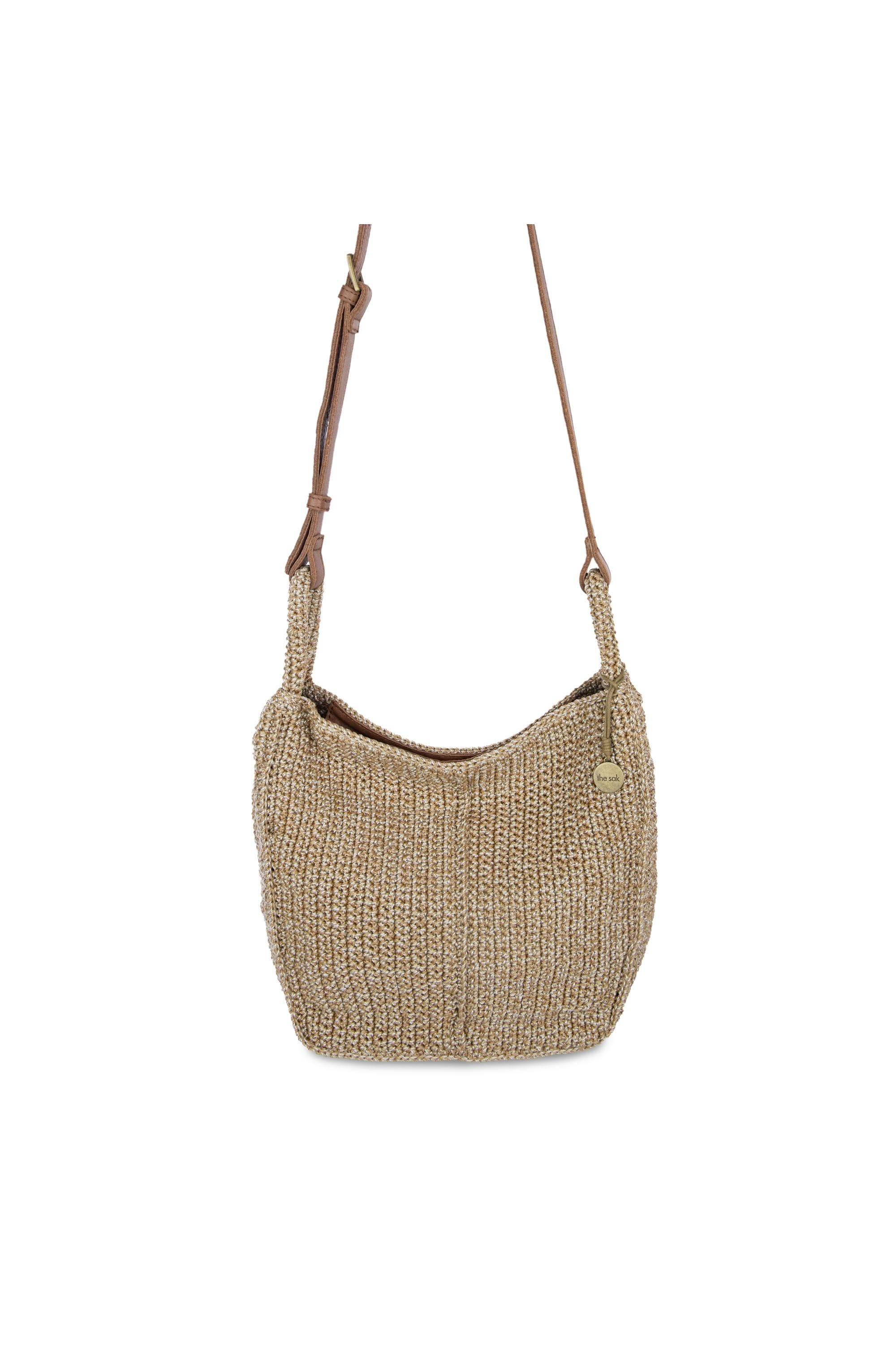 Los Feliz Crossbody Crochet Bag, Alternate, color, Bamboo Static