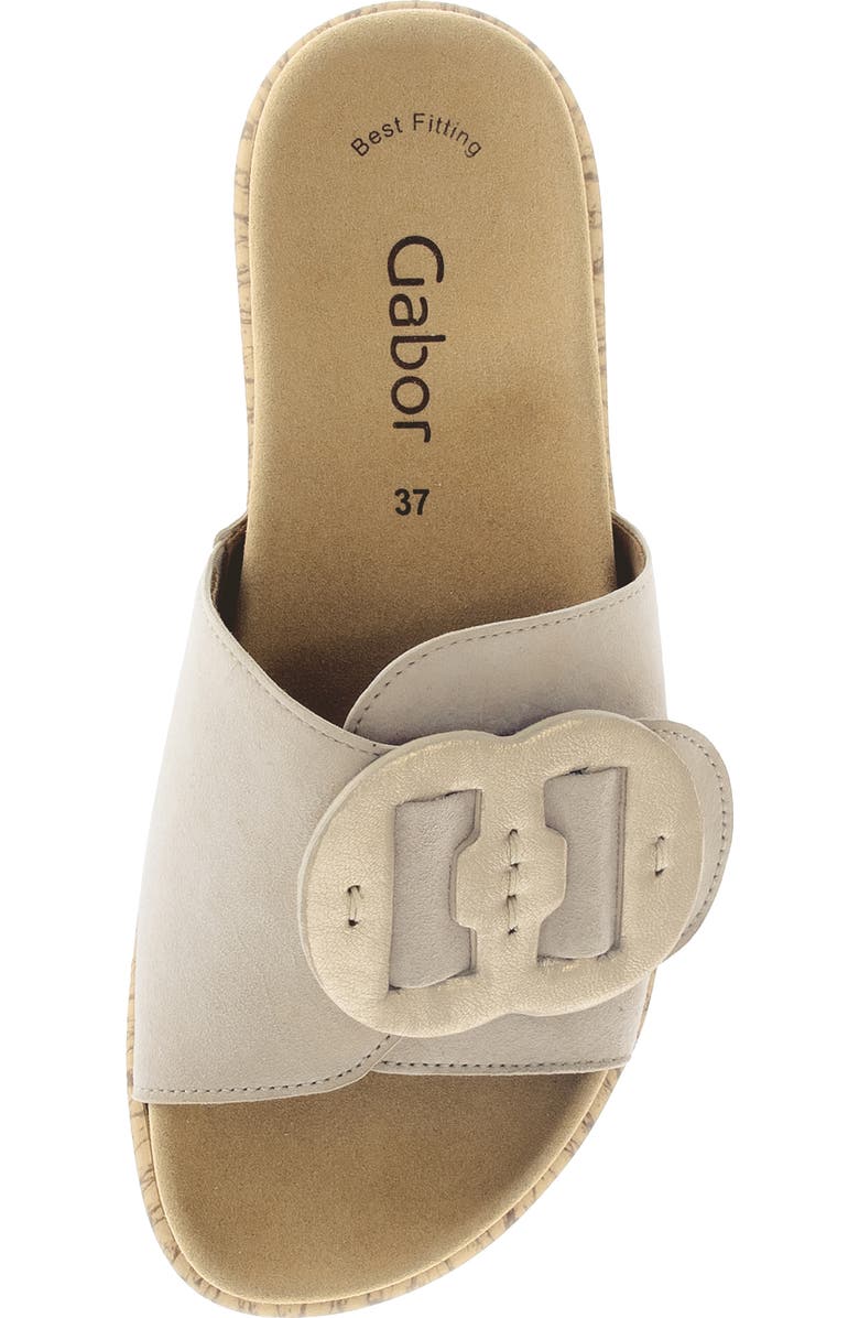 Gabor Platform Slide Sandal, Alternate, color, Oak