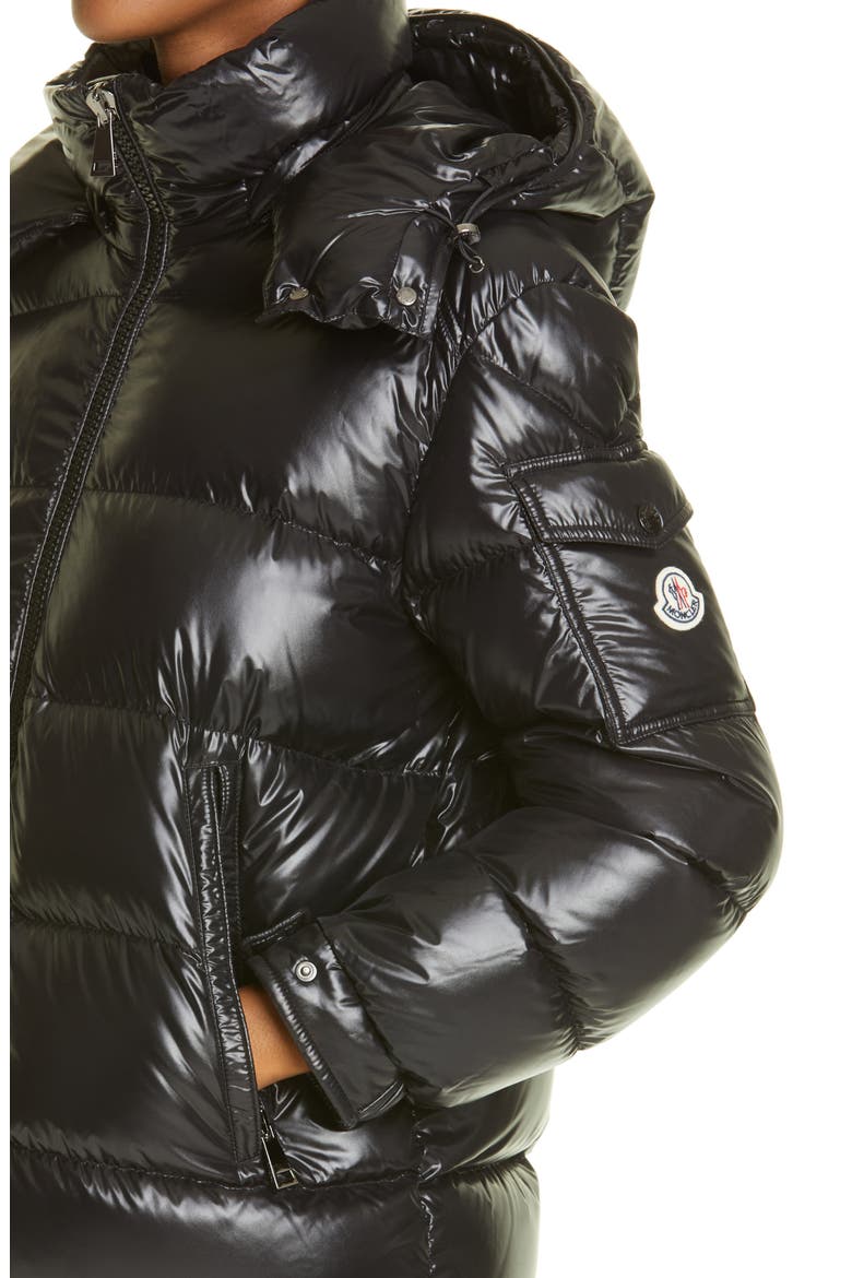 Fustet Hooded Down Puffer Jacket, Alternate, color, BLACK