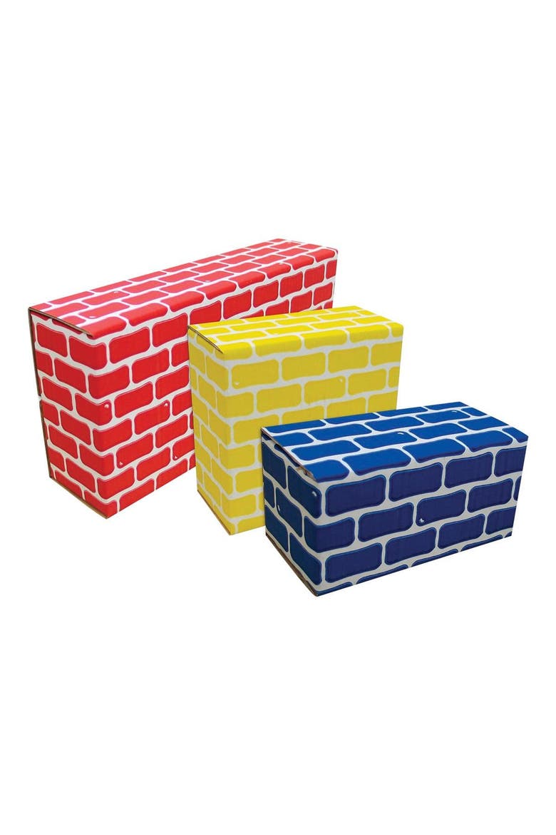 Cardboard Brick Block Large Building Set - 44 Pieces, Alternate, color, Multicolored