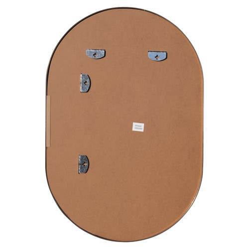 Jonathan Y Milly Medium Oval Metal Framed Wall Mirror In Gold