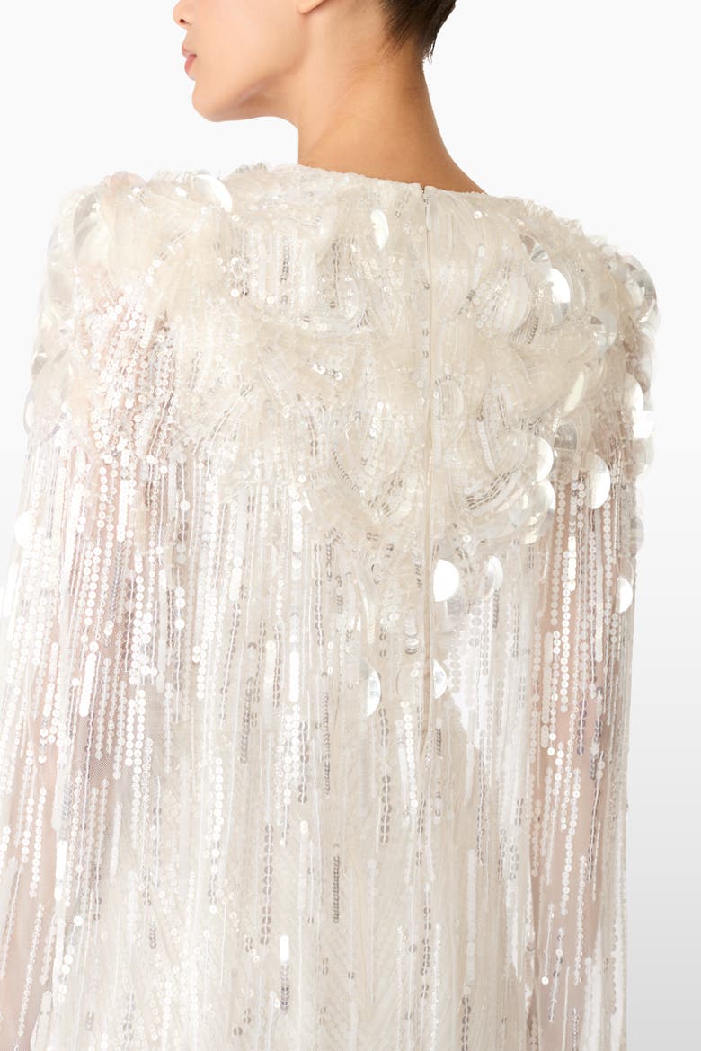 Lady Love Sequin-Embellished mini Dress, Alternate, color, Ivory