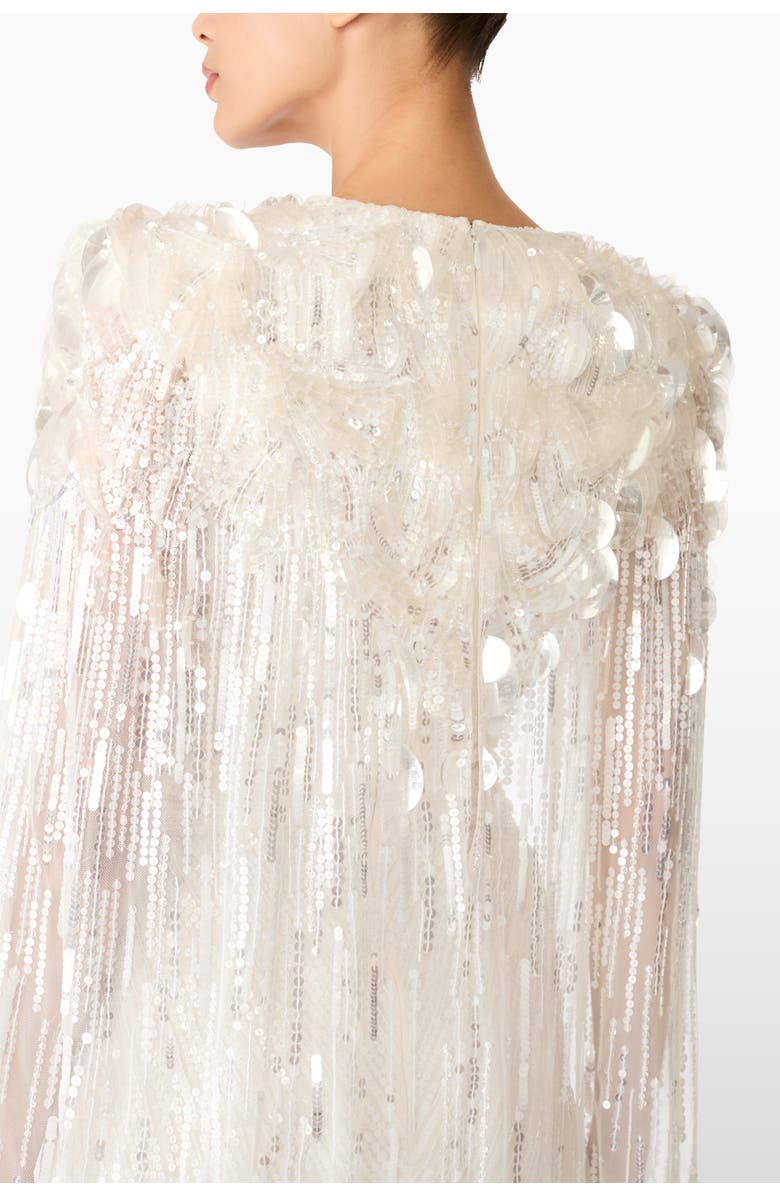 Jenny Packham Lady Love Sequin-Embellished mini Dress, Alternate, color, Ivory