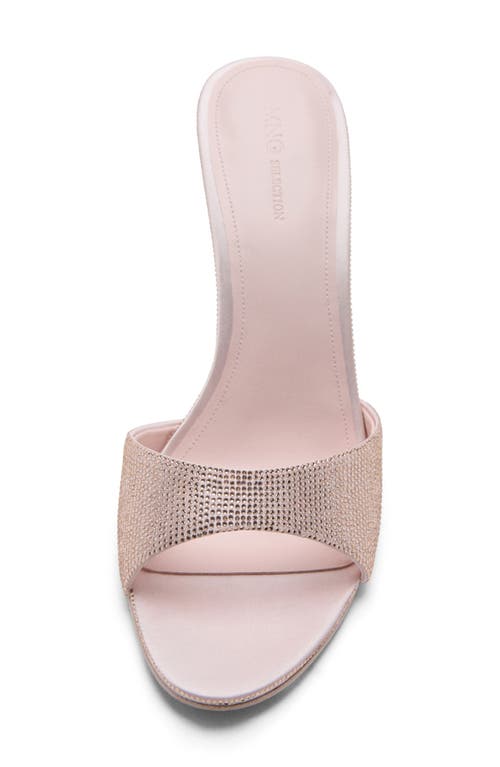 Mango X Kaia Gerber Rhinestone Sandal In Pink