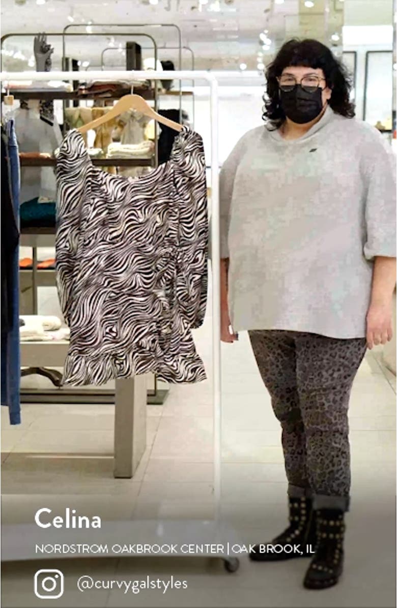 Pinkie Promise Long Sleeve Textured Satin Dress, sales video thumbnail