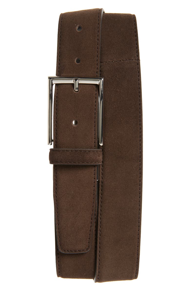 Canali Suede Belt, Main, color, 