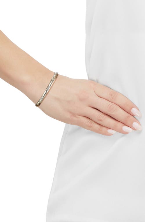 Frankie & Zoe 14k Yellow Gold Knife Edge Bangle Bracelet