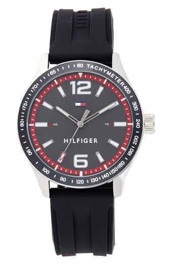 Tommy Hilfiger Essentials Silicone Strap Watch, 44mm
