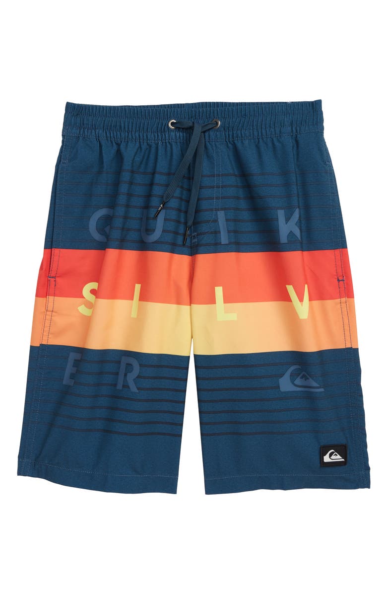 Quiksilver Word Block Volley Shorts, Main, color,