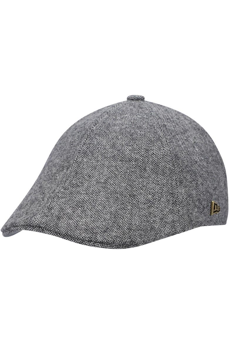 Men's New Era Gray New York Giants Peaky Duckbill Fitted Hat, Alternate, color, Black